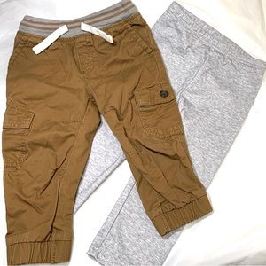 2 pair infant pants - 18 months